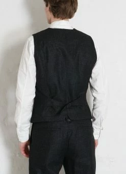 HANSEN GARMENTS DANNY | Classic Waistcoat | Black Marble -Deals Bottoms Store danny classic waistcoat black marble hansen garments 257549