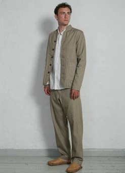 HANSEN GARMENTS ERLING | Quilted Work Jacket | Safari -Deals Bottoms Store erling quilted work jacket safari hansen garments 347573