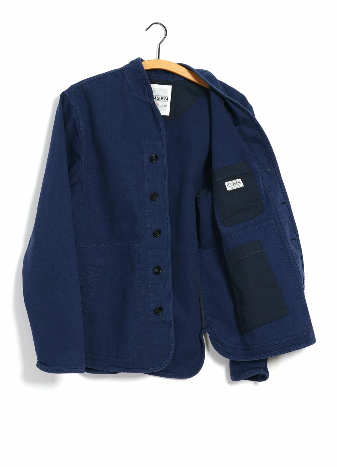 HANSEN GARMENTS ERLING | Refined Work Jacket | Work Blue 5 HANSEN GARMENTS ERLING | Refined Work Jacket | Work Blue - Image 5