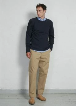 HANSEN GARMENTS FELIX | Raglan Long Sleeve T-shirt | Indigo-like -Deals Bottoms Store felix raglan long sleeve t shirt indigo like hansen garments 333052