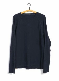 HANSEN GARMENTS FELIX | Raglan Long Sleeve T-shirt | Indigo-like