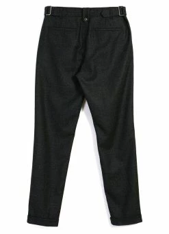 HANSEN GARMENTS FINN | Side Buckle Regular Trousers | Black Marble 9 HANSEN GARMENTS FINN | Side Buckle Regular Trousers | Black Marble -Deals Bottoms Store finn side buckle regular trousers black marble hansen garments 798197