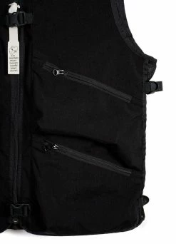 MOUNTAIN RESEARCH FLOWER BASKET VEST | Zipper Pockets & Bag Vest | Black -Deals Bottoms Store flower basket vest zipper pockets bag vest black 525 362981
