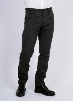 HANSEN GARMENTS FRANK | Regular Fit Trousers | Graphite -Deals Bottoms Store frank regular fit trousers graphite 255 998657