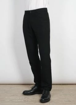 HANSEN GARMENTS FRED | Regular Fit Trousers | Black -Deals Bottoms Store fred regular fit trousers black 354826