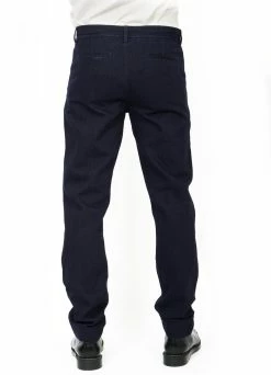 HANSEN GARMENTS FRED | Regular Fit Trousers | Black Indigo -Deals Bottoms Store fred regular fit trousers black indigo 200 205721