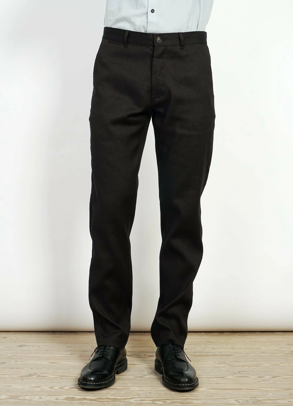 HANSEN GARMENTS FRED | Regular Fit Trousers | Coffee Melange 2 HANSEN GARMENTS FRED | Regular Fit Trousers | Coffee Melange - Image 2