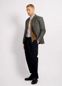HANSEN GARMENTS FREDERIK | Casual Blazer | Indigo Grey -Deals Bottoms Store frederik casual blazer indigo grey 425 383448