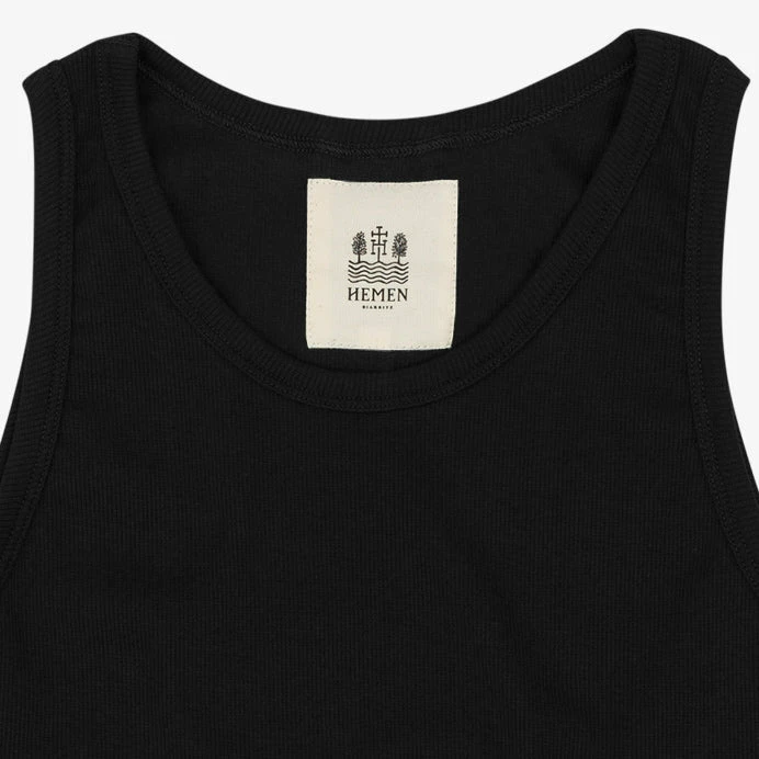 HEMEN BIARRITZ GARI | Organic Tank Top | Black 3 HEMEN BIARRITZ GARI | Organic Tank Top | Black - Image 3