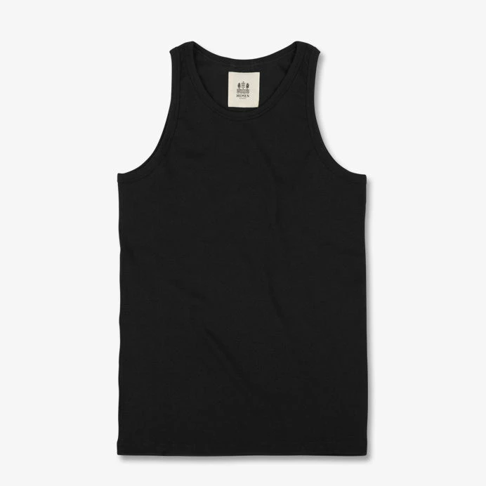 HEMEN BIARRITZ GARI | Organic Tank Top | Black 1 HEMEN BIARRITZ GARI | Organic Tank Top | Black
