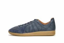REPRODUCTION OF FOUND GERMAN MILITARY TRAINER | Leather Sneaker | Navy