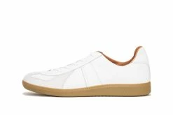 REPRODUCTION OF FOUND GERMAN MILITARY TRAINER | Leather Sneaker | White