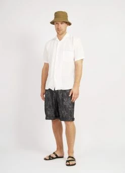 HANSEN GARMENTS GILBERT | Wide Cut Shorts | Botanic Indigo -Deals Bottoms Store gilbert wide cut shorts botanic indigo 190 519856