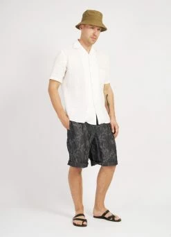 HANSEN GARMENTS GILBERT | Wide Cut Shorts | Botanic Indigo -Deals Bottoms Store gilbert wide cut shorts botanic indigo 190 729906