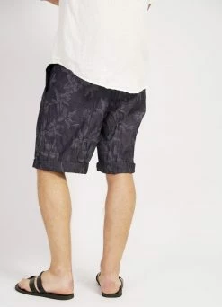 HANSEN GARMENTS GILBERT | Wide Cut Shorts | Botanic Indigo -Deals Bottoms Store gilbert wide cut shorts botanic indigo 190 829487