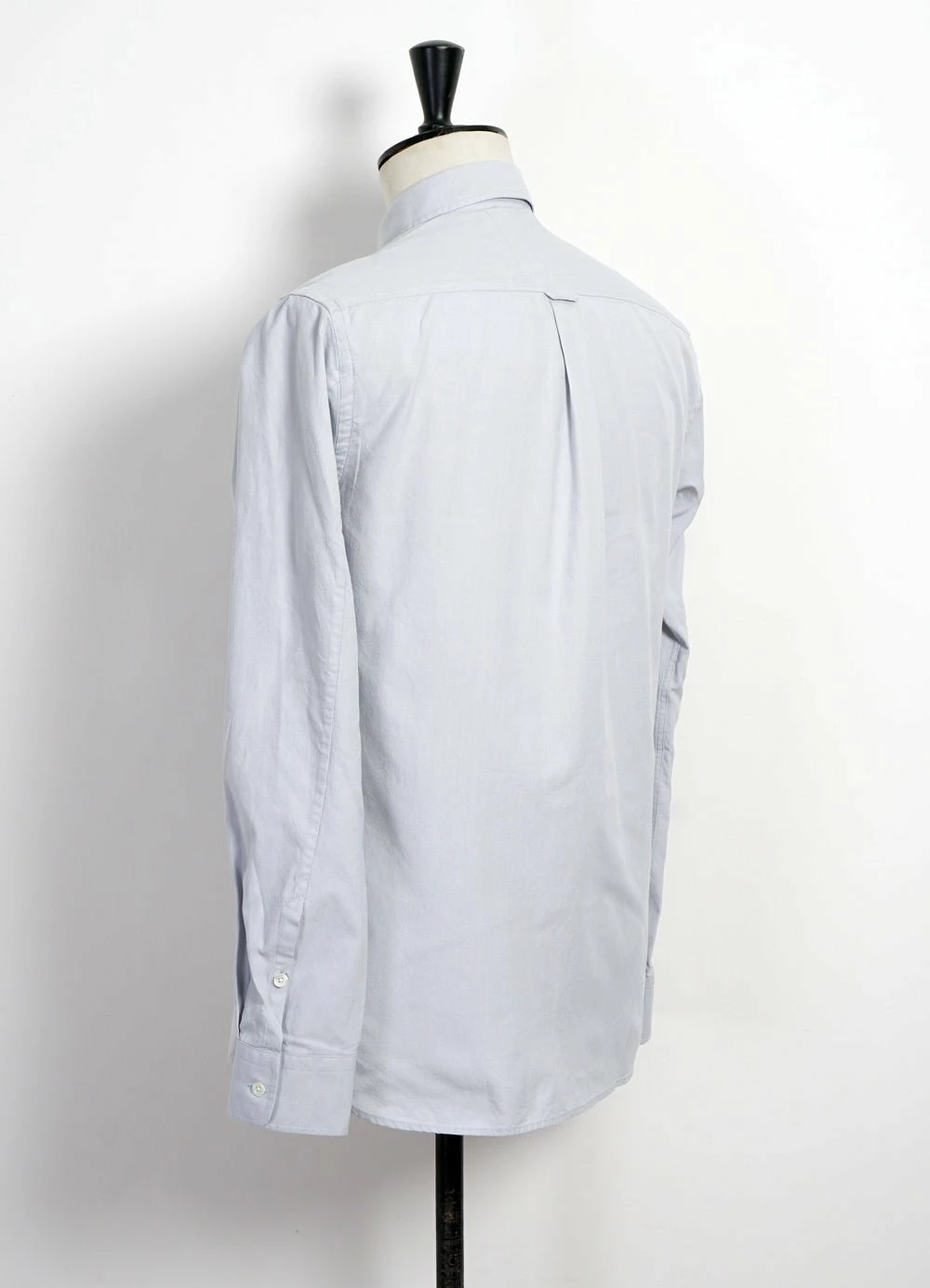 HANSEN GARMENTS HAAKON | Hidden Button Down Shirt | Silver 3 HANSEN GARMENTS HAAKON | Hidden Button Down Shirt | Silver - Image 3