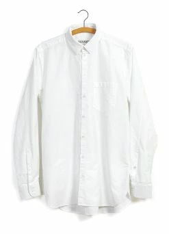 HANSEN GARMENTS HAAKON | Hidden Button Down Shirt | White