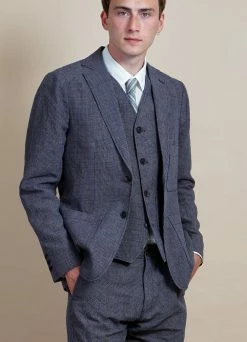 HANSEN GARMENTS HALFDAN | Classic Waistcoat | River -Deals Bottoms Store halfdan classic waistcoat river hansen garments 695879