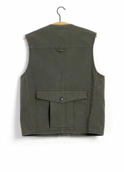 HANSEN GARMENTS HEKTOR | Utility Vest | Green -Deals Bottoms Store hektor utility vest green hansen garments 945972