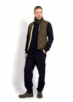 HANSEN GARMENTS HERBERT | Lined Zipper Work Waistcoat | Tech Army -Deals Bottoms Store herbert lined zipper work waistcoat tech army 255 166653