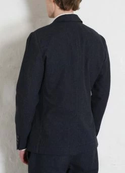 HANSEN GARMENTS CHRIS | Classic Two Button Blazer | Brushed Blue -Deals Bottoms Store iUKcejag