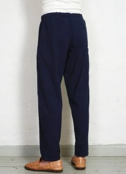 HANSEN GARMENTS JACK | Casual Drawstring Pants | Waffle Indigo -Deals Bottoms Store jack casual drawstring pants waffle indigo hansen garments 513698