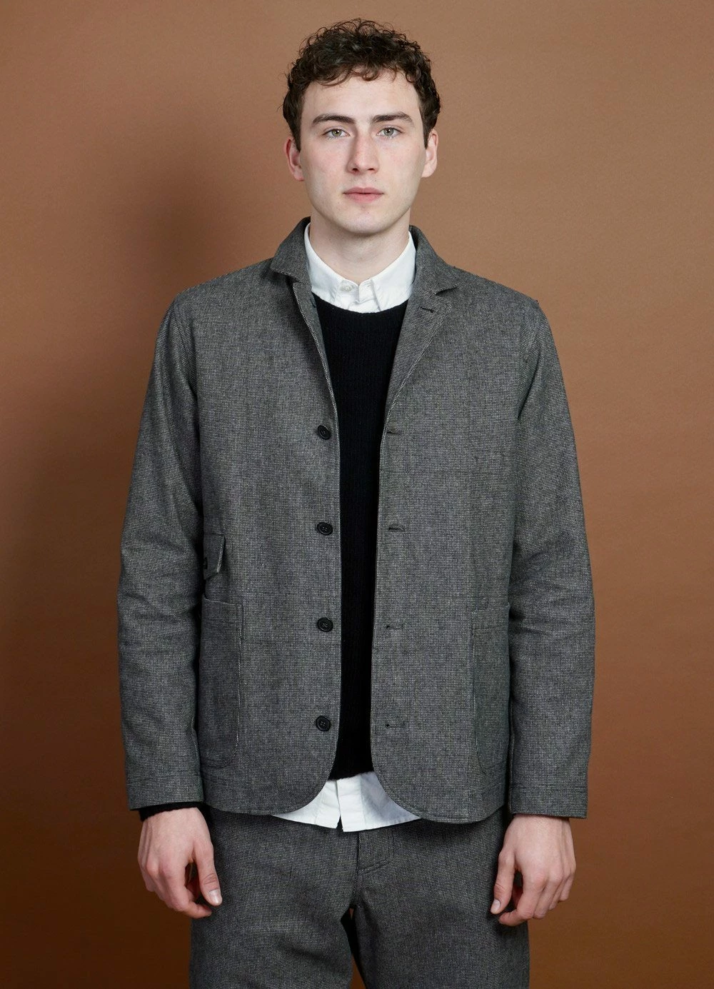 HANSEN GARMENTS JASPER | Casual Everyday Jacket Blazer | Gravel 4 HANSEN GARMENTS JASPER | Casual Everyday Jacket Blazer | Gravel - Image 4