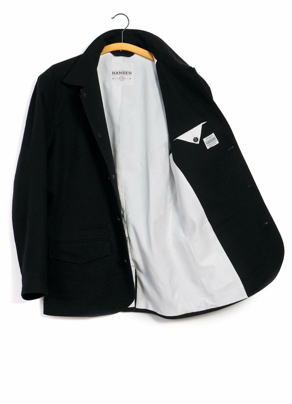 HANSEN GARMENTS JOHANNES | Relaxed Blazer Jacket | Black 3 HANSEN GARMENTS JOHANNES | Relaxed Blazer Jacket | Black - Image 3