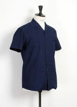 HANSEN GARMENTS JONNY | Short Sleeve Shirt | Dobby Indigo 8 HANSEN GARMENTS JONNY | Short Sleeve Shirt | Dobby Indigo -Deals Bottoms Store jonny short sleeve shirt dobby indigo hansen garments 838758