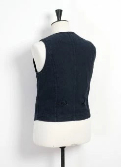 HANSEN GARMENTS KAJ | Casual Waistcoat | Black Navy -Deals Bottoms Store kaj casual waistcoat black navy hansen garments 180930