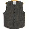 HANSEN GARMENTS KAJ | Casual Waistcoat | Black Sand