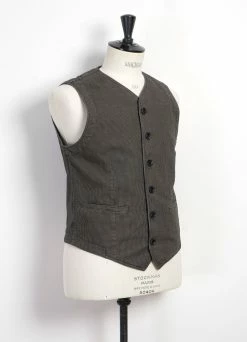 HANSEN GARMENTS KAJ | Casual Waistcoat | Black Sand -Deals Bottoms Store kaj casual waistcoat black sand hansen garments 866195