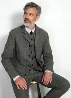 HANSEN GARMENTS KAJ | Casual Waistcoat | Black Sand -Deals Bottoms Store kaj casual waistcoat black sand hansen garments 929077