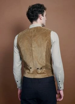 HANSEN GARMENTS KAJ | Casual Waistcoat | Camel -Deals Bottoms Store kaj casual waistcoat camel hansen garments 384952
