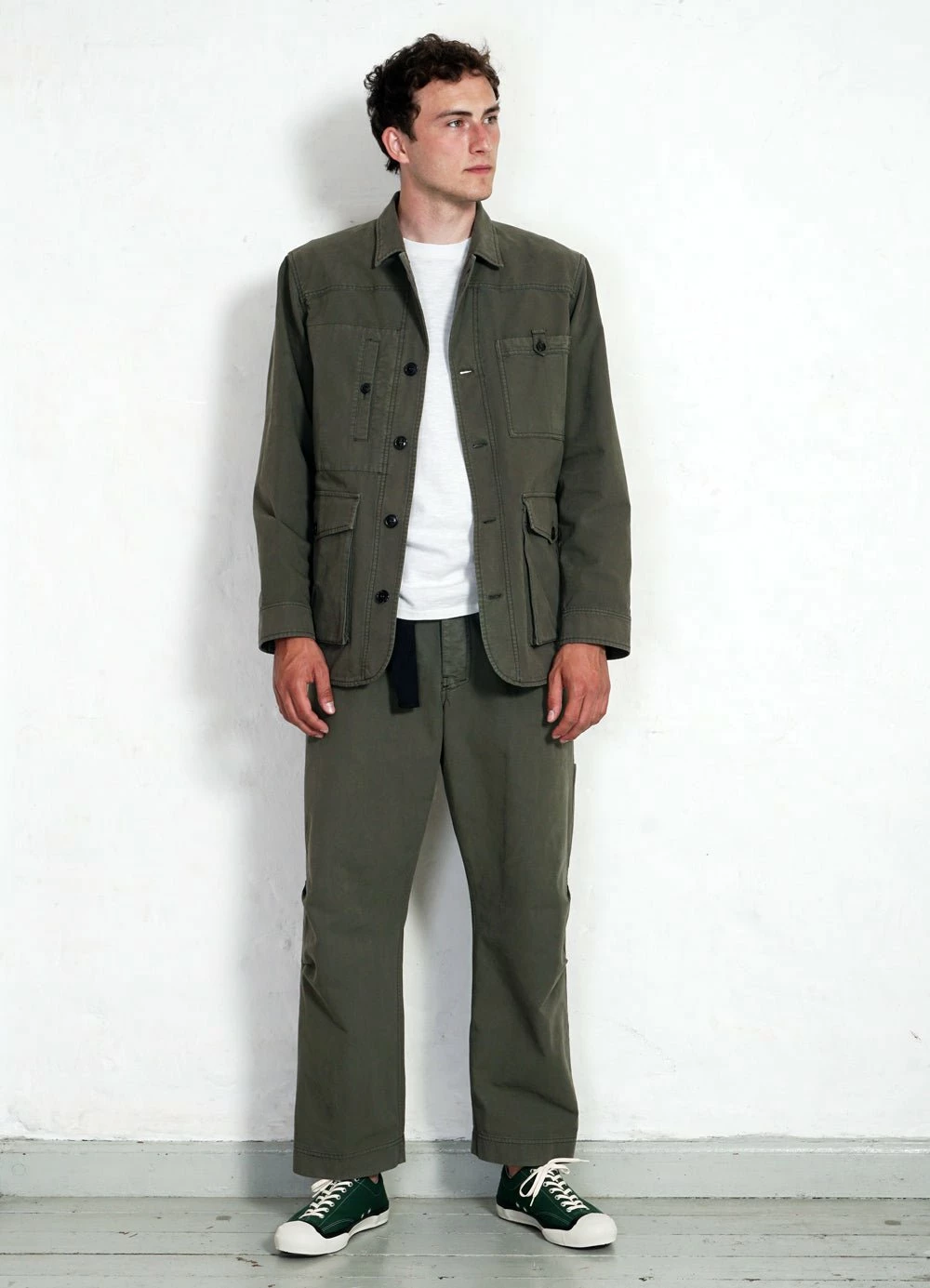 HANSEN GARMENTS KARLO | Wide Cut Utility Trousers | Green 2 HANSEN GARMENTS KARLO | Wide Cut Utility Trousers | Green - Image 2