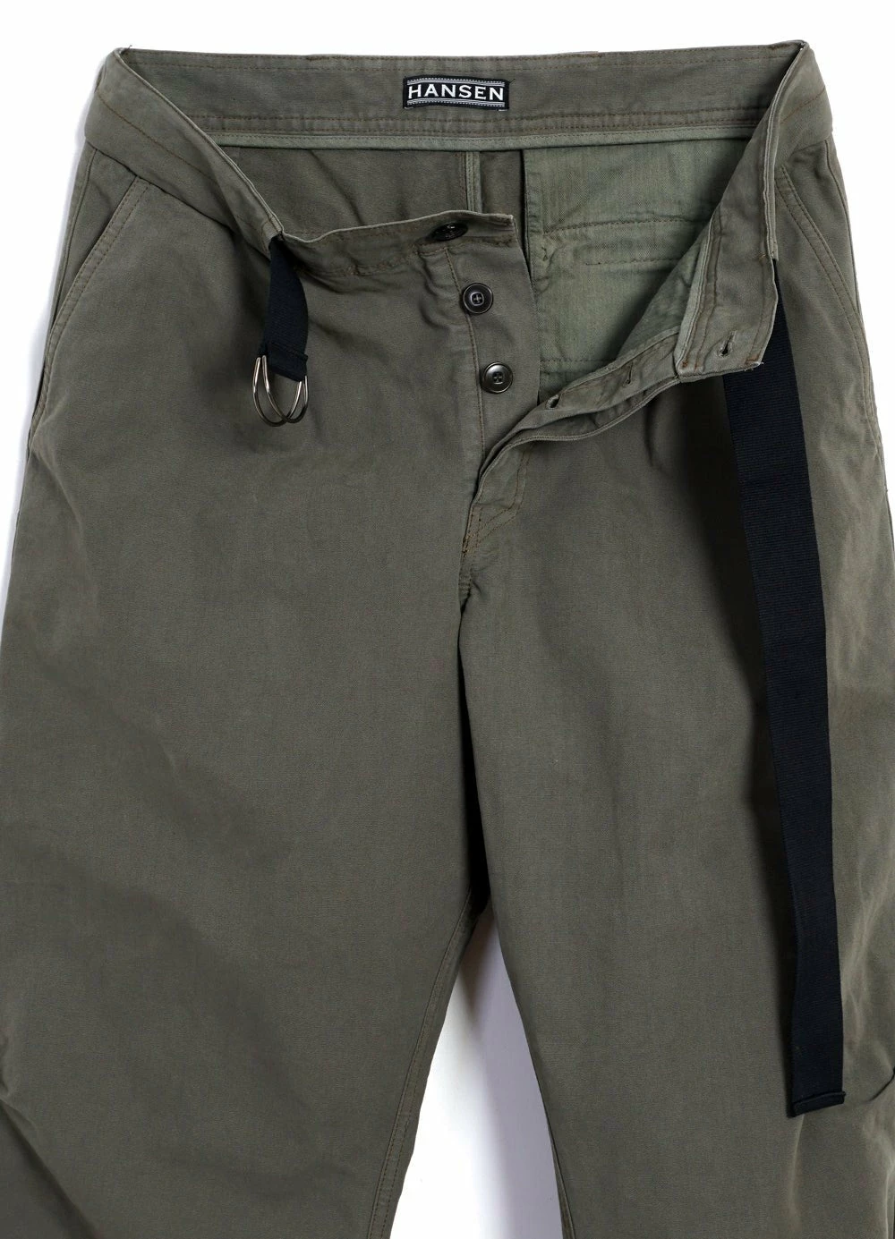 HANSEN GARMENTS KARLO | Wide Cut Utility Trousers | Green 6 HANSEN GARMENTS KARLO | Wide Cut Utility Trousers | Green - Image 6