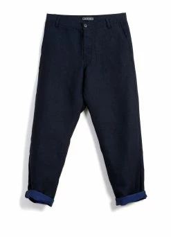 HANSEN GARMENTS KEN | Wide Cut Trousers| 3-Tone Blue