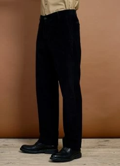 HANSEN GARMENTS KEN | Wide Cut Trousers | Black -Deals Bottoms Store ken wide cut trousers black hansen garments 279517