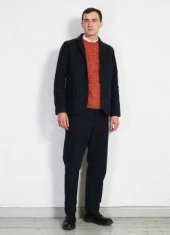 HANSEN GARMENTS KEN | Wide Cut Trousers | Broken Blue -Deals Bottoms Store ken wide cut trousers broken blue hansen garments 156277