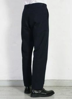 HANSEN GARMENTS KEN | Wide Cut Trousers | Broken Blue -Deals Bottoms Store ken wide cut trousers broken blue hansen garments 289039
