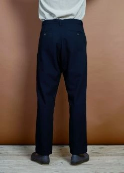 HANSEN GARMENTS KEN | Wide Cut Trousers | Deep Indigo -Deals Bottoms Store ken wide cut trousers deep indigo hansen garments 190231