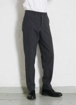 Deals Bottoms Store -Deals Bottoms Store kian cinch back wide trousers grey pin hansen garments 670037