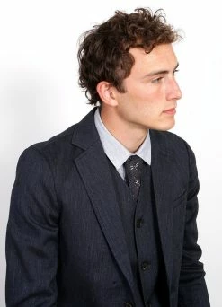 HANSEN GARMENTS KRISTIAN | Two Button Blazer | Navy Melange 7 HANSEN GARMENTS KRISTIAN | Two Button Blazer | Navy Melange -Deals Bottoms Store kristian two button blazer navy melange 671657