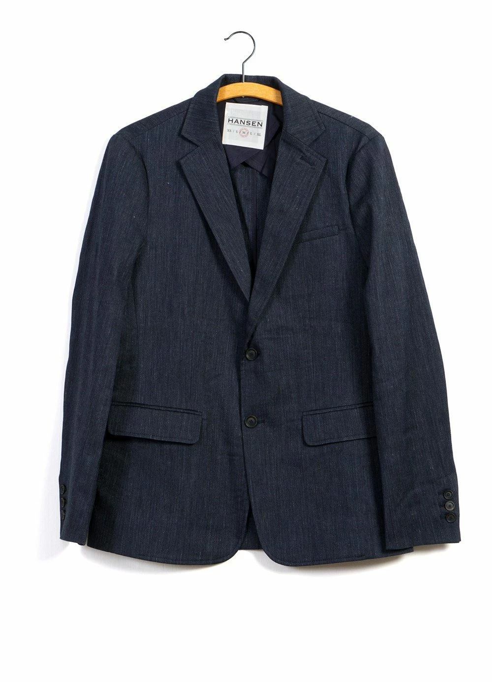 HANSEN GARMENTS KRISTIAN | Two Button Blazer | Navy Melange 1 HANSEN GARMENTS KRISTIAN | Two Button Blazer | Navy Melange