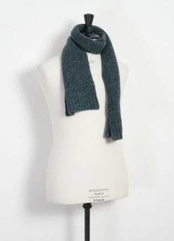HANSEN GARMENTS LARS | Rib Stitch Scarf | Petrolium -Deals Bottoms Store lars rib stitch scarf petrolium hansen garments 531323