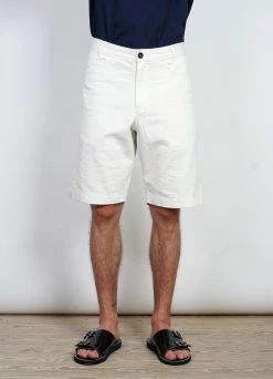 HANSEN GARMENTS LENNY | Casual Work Shorts | Ecru -Deals Bottoms Store lenny casual work shorts ecru 634386