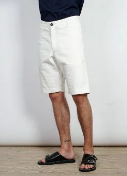 HANSEN GARMENTS LENNY | Casual Work Shorts | Ecru -Deals Bottoms Store lenny casual work shorts ecru 637581