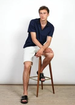 HANSEN GARMENTS LENNY | Casual Work Shorts | Ecru -Deals Bottoms Store lenny casual work shorts ecru 931933