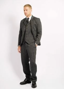 HANSEN GARMENTS MADS | Loose Fit Trousers | Dark Navy -Deals Bottoms Store mads loose fit trousers dark navy 250 173523