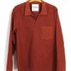 HANSEN GARMENTS MARIUS | Casual Pull On Shirt | Terracotta
